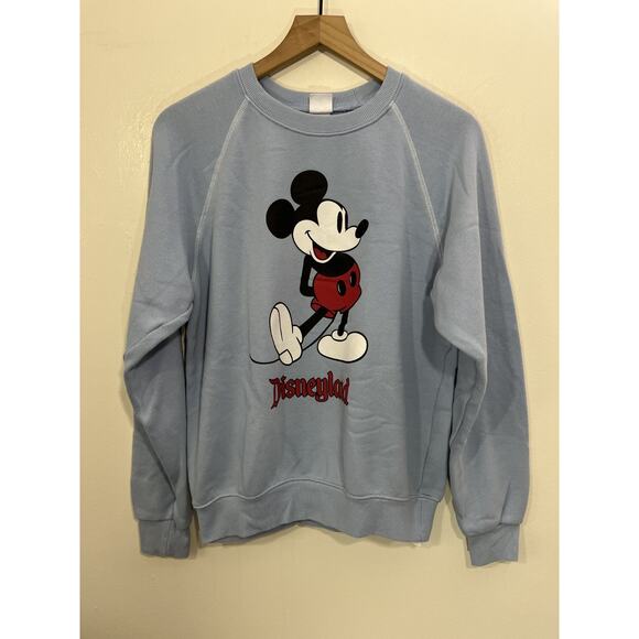 Retro Willie Disneyland Sweatshirt 90s Mickey Mouse Classic USA S Blue Steamboat - Picture 1 of 13